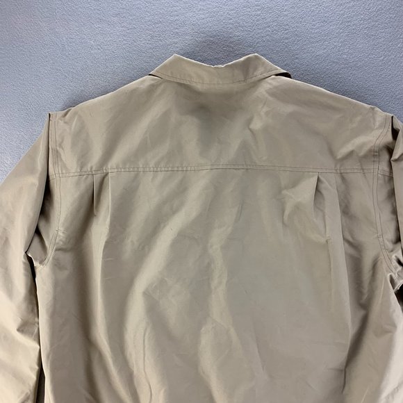 **SOLD**Chaps Jacket Mens XL Extra Large Tan Full Zip Casual Classic Fit - Picture 5 of 12